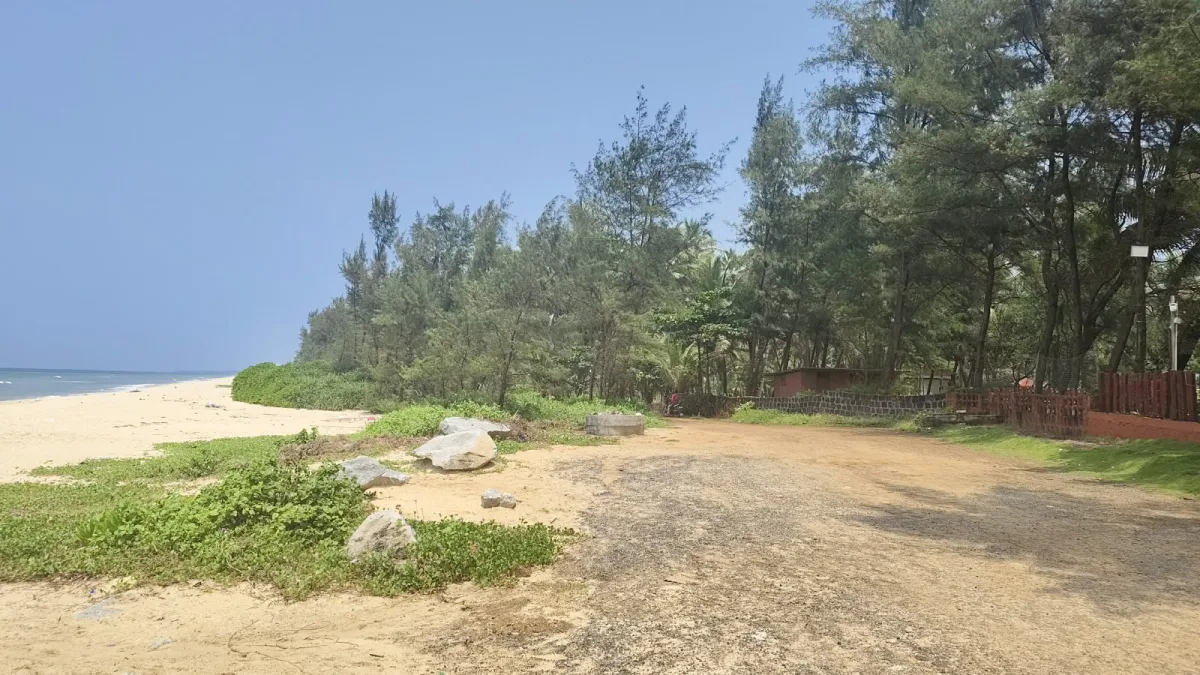 2.45-Acre Beach-Facing Land with 7 Cottages in Korvadi image 2