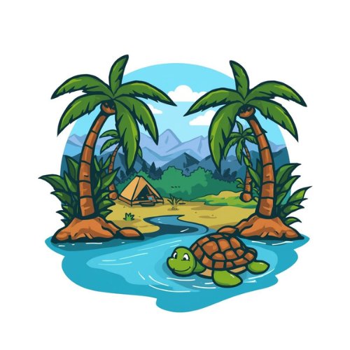 The Lazy Turtle Logo